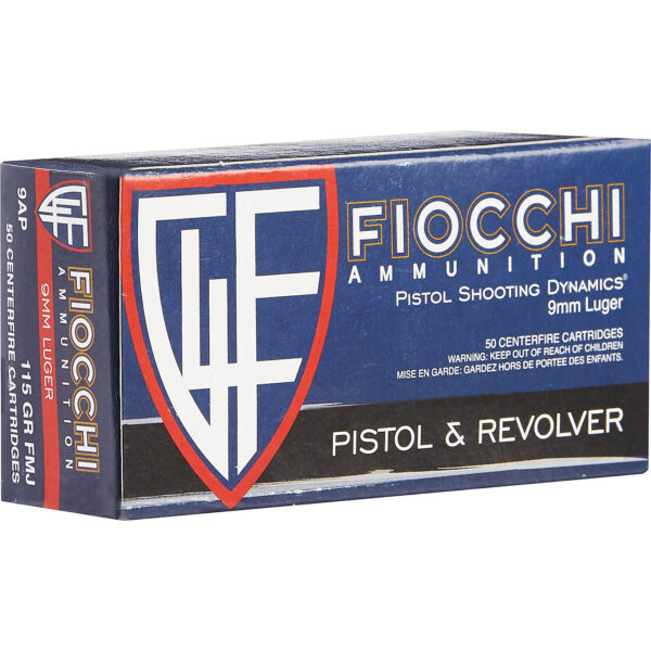 Fiocchi Pistol Series Dynamics 9mm 115-Grain Centerfire Ammunition