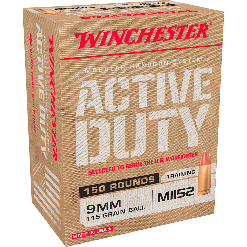 Buy Winchester M1152 Modular Handgun System Active Duty 9mm 115Grain