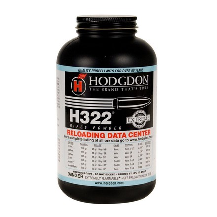 Hodgdon H322 Smokeless Powder 1 Lb